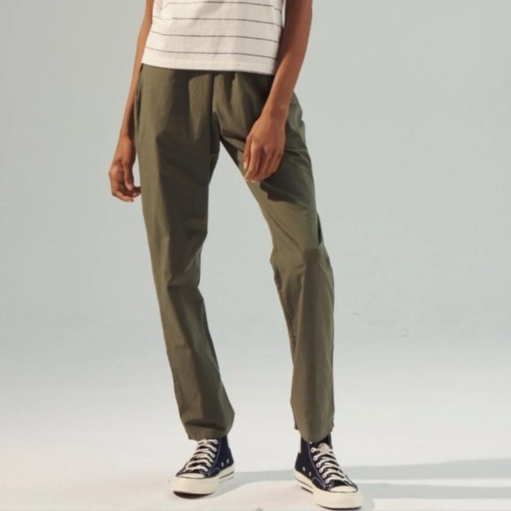 For Days Poplin Pant - Dark Green medium